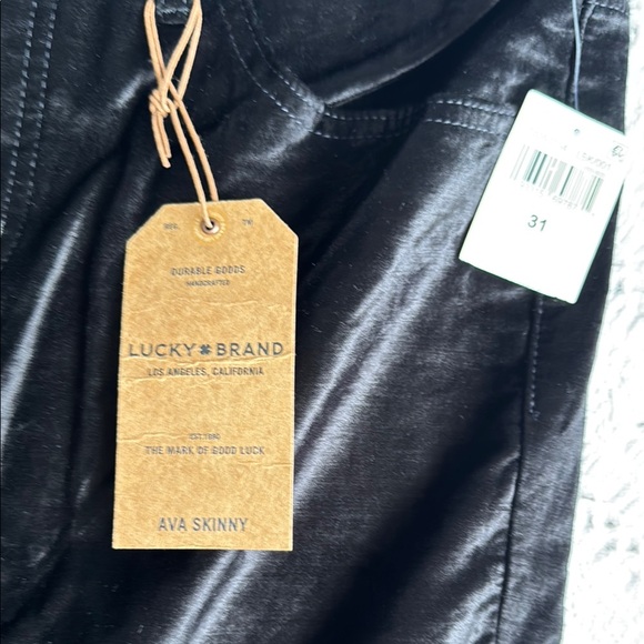 Lucky Brand Ava Velvet Black Skinny Pants - Picture 7 of 15